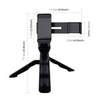 PULUZ Smartphone Fixing Clamp 1/4 inch Holder Mount Bracket + Grip Folding Tripod Mount Kits for DJI OSMO Pocket / Pocket 2, Clamp+Tripod