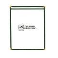 Single Green Menu Cover 216mm x 279mm