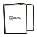 Triple Fold Brown Menu Cover 216mm x 279mm
