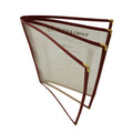 4 Page Book Fold Maroon Menu Cover 216mm x 279mm