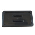 Black Polycarbonate GN 1/3 Gastronorm Food Pan Lid Cover with Handle