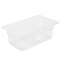 1/4 Clear Polycarbonate Gastronorm Food Pan Container 100mm