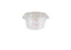 1.9Litre Polycarbonate Round Food Storage Container Clear
