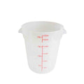 22-Quart Round Food Storage Container Translucent