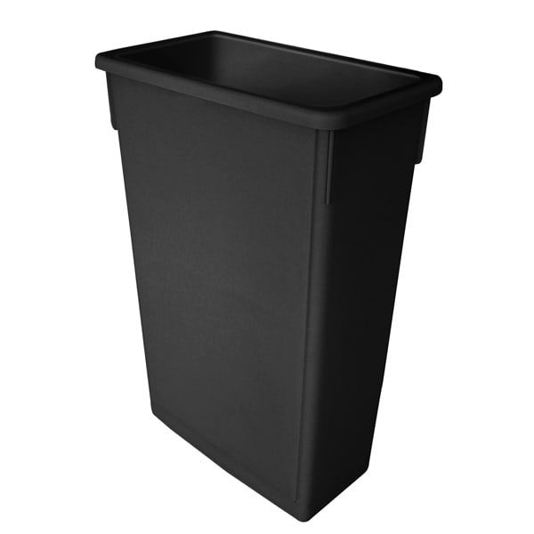 87 Ltr Slim Bin Black