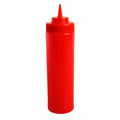 Wide Mouth Squeeze Bottle 25oz / 710ml Red - Pack of 6