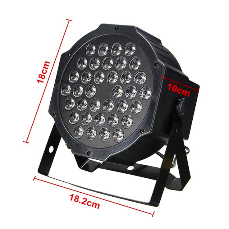 36W 36 LEDs DMX512 RGB LED PAR Light with Remote Control, Strobe + Sound Control + Self-propelled, AC 100-240V, RGB with Remote Control – Durable Build, Easy to Use