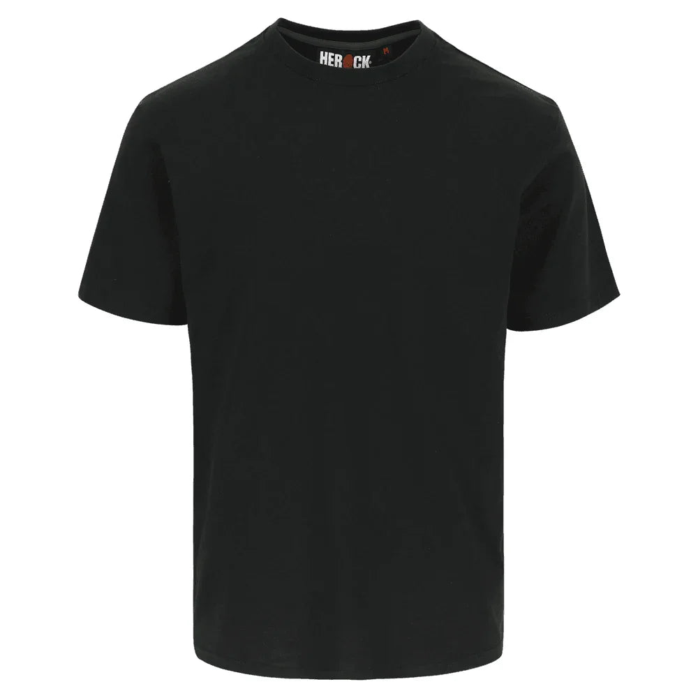 Herock Argo Short Sleeve Cotton Work T-Shirt Black