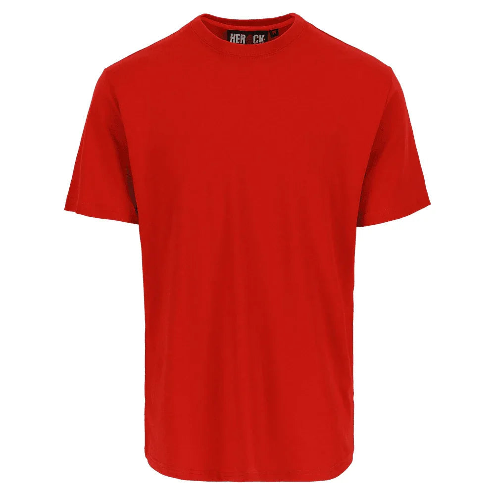 Herock Argo Short Sleeve Cotton Work T-Shirt Red