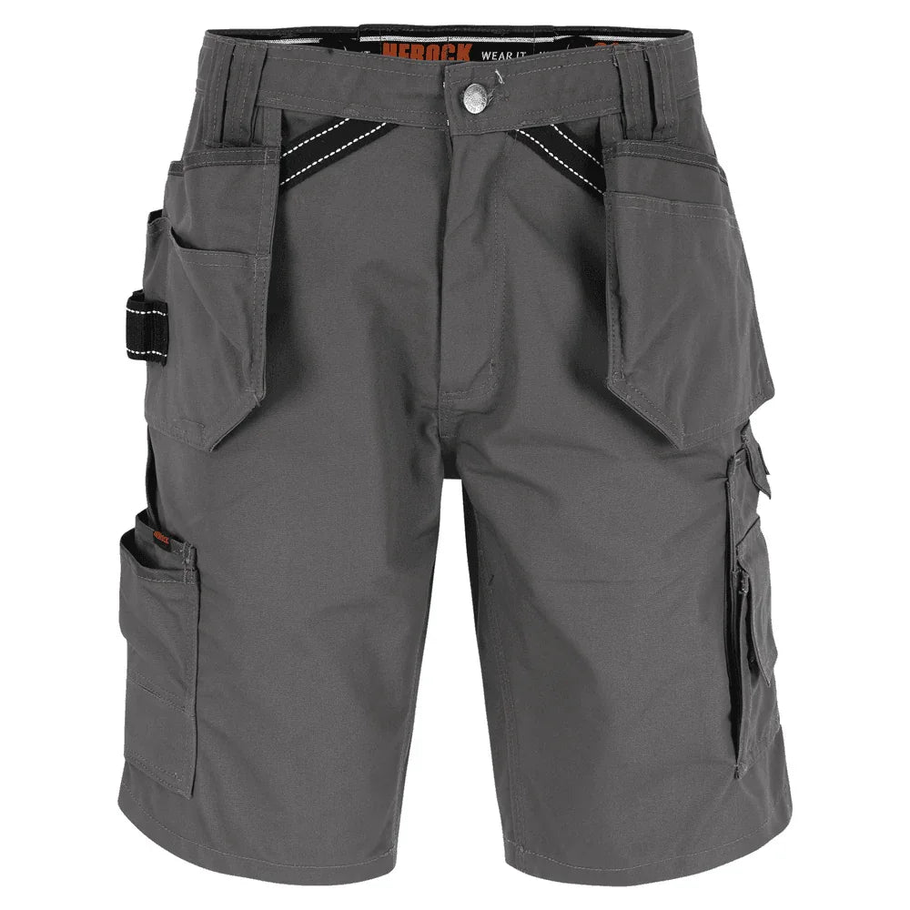 Herock Pallas Bermuda Multi-Pocket Work Shorts Grey