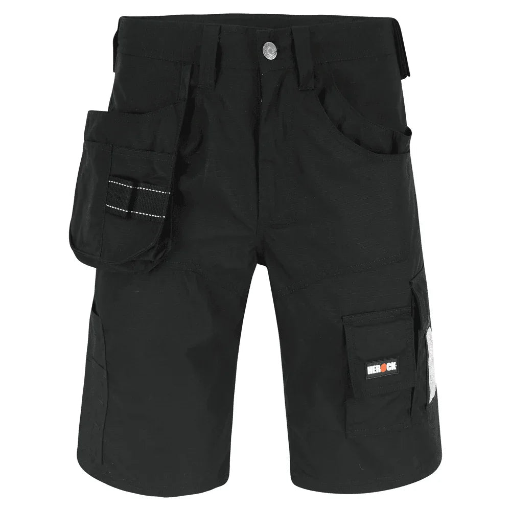 Herock Batua Bermudas Water-Repellent Cargo Work Shorts Black