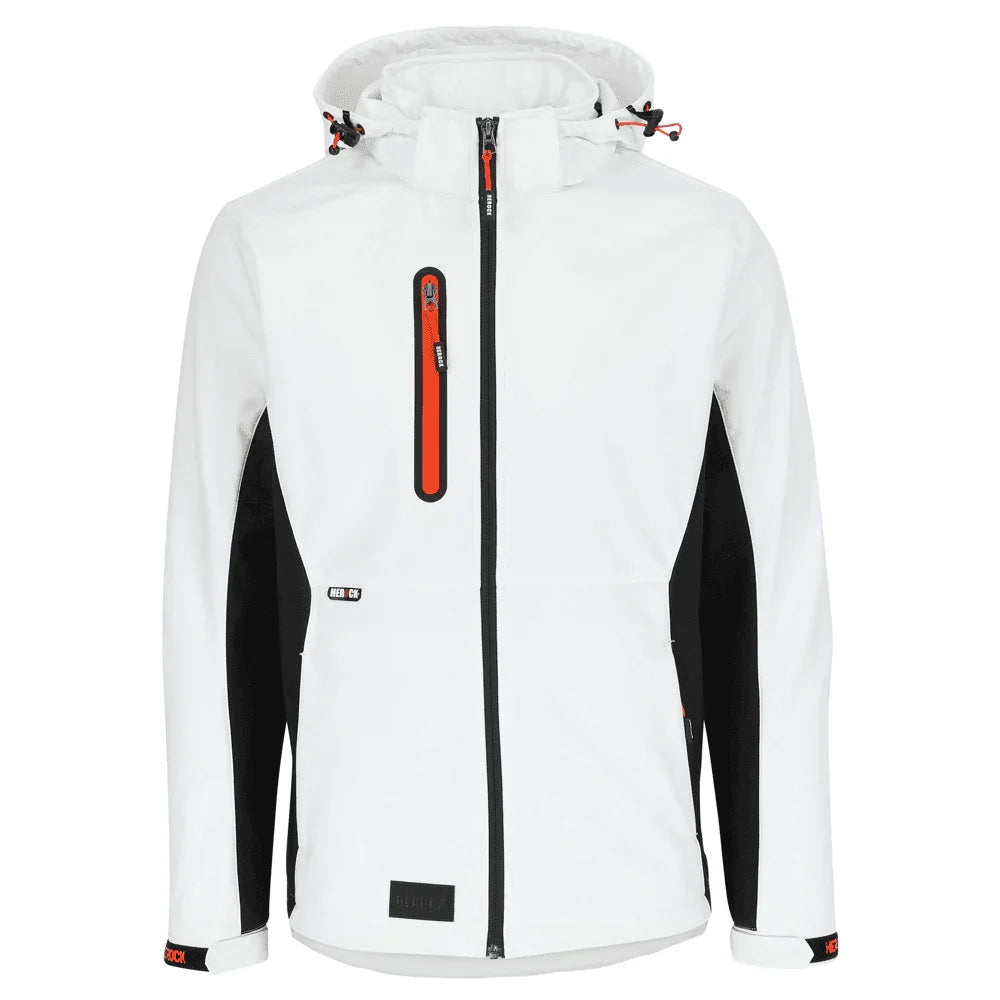 Herock Trystan Softshell Water Repellent Breathable Jacket White Black