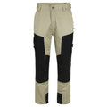Herock Capua Multi Pocket Kneepad Stretch Work Trousers Beige Black