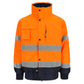 Herock Tarvos Waterproof Hi-Vis Jacket Bodywarmer Orange Navy Blue
