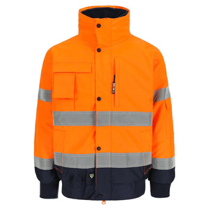 Orange / Navy Blue