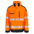 Herock Hodor Multi-Pocket Waterproof Hi-Vis Jacket Orange Navy Blue