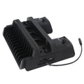 DOBE TP4-882 3 in 1 Game Console Cooling Fan + Game Storage Slots + Game Controller Charging Dock for Sony PS4 / PS4 Pro / PS4 Slim, For PS4 / PS4 Pro / PS4 Slim For PS4 PS4 Pro PS4 Slim