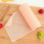 50 Sheets Non-Woven Disposable Washing Towels Dishcloth, Orange, Blue, Red Orange Orange