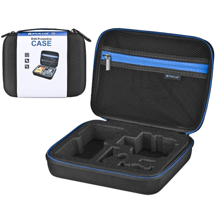 PULUZ Waterproof Carrying and Travel Case for for GoPro, Insta360, DJI and Other Action Cameras Accessories, Medium Size: 23cm x 17cm x 7cm, For GoPro, Size: 23cm x 17cm x 7cm For GoPro, Size: 23cm x 17cm x 7cm PU102