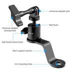 PULUZ Motorcycle Rearview Mirror Aluminum Alloy Action Camera Holder Mount, Rearview Mirror Mount