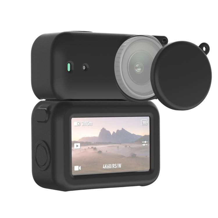 For DJI Osmo Nano Transmission Module & Lens & Body 3 in 1 Silicone Protective Cover, For DJI Osmo Nano For DJI Osmo Nano Black
