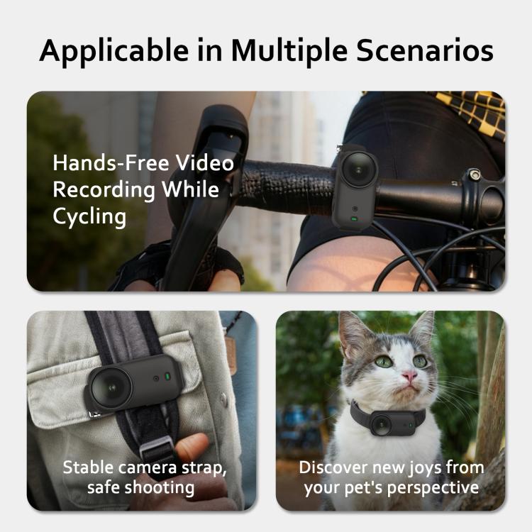 For DJI Osmo Nano Body Silicone Expansion Wrist Strap Cover Pet Collar Mount, For DJI Osmo Nano Body