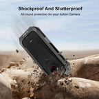 Metal Protective Cage Rig Housing Frame with Expand Cold Shoe Base – Magnetic, Aluminum Alloy, Drop Protection, For Insta360 X4 Air