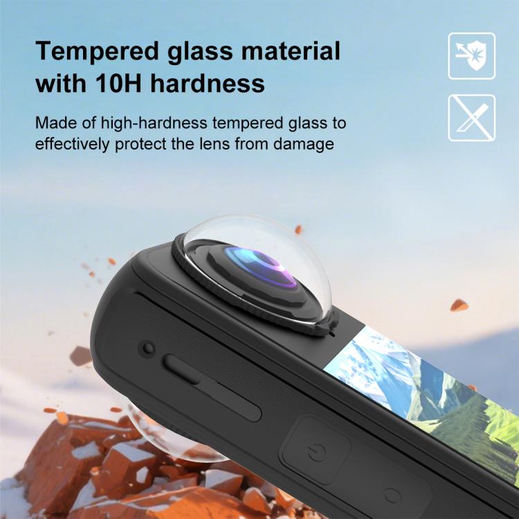 For Insta360 X4 Air PULUZ Rotation Optical Glass Lens Guard Protective Cover, For Insta360 X4 Air