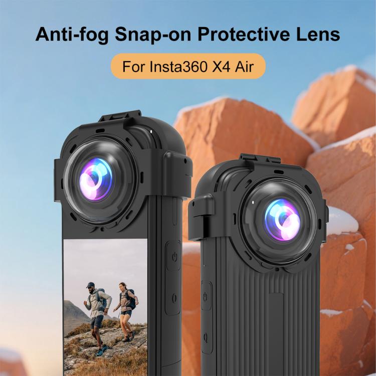 For Insta360 X4 Air PULUZ Snap-on Optical Tempered Glass Lens Guard Protective Cover, For Insta360 X4 Air