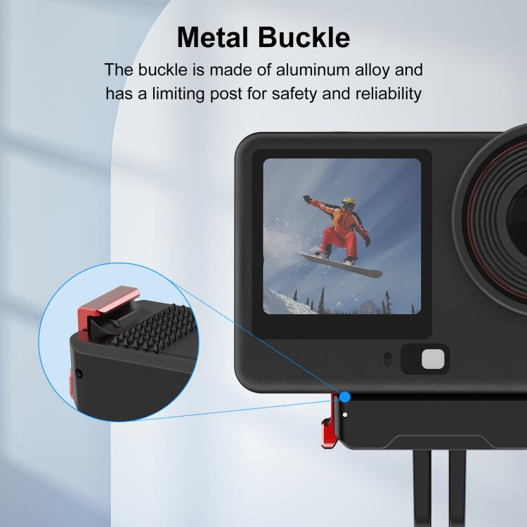 For DJI Osmo Action 6 / Nano PULUZ Two Claw Plastic Magnetic Quick Release Base Mount, Two Claw Quick-Release Base