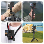 For DJI Osmo Action 6 / Nano PULUZ Two Claw Plastic Magnetic Quick Release Base Mount, Two Claw Quick-Release Base