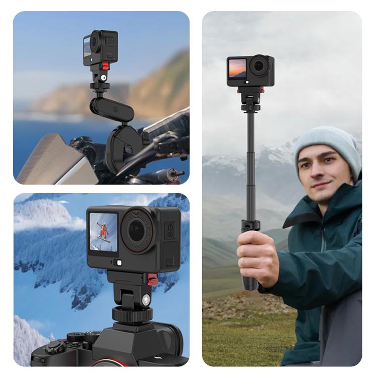 For DJI Osmo Action 6 / Nano PULUZ Plastic Gimbal Quick-Release Base Mount, Gimbal Quick-Release Base