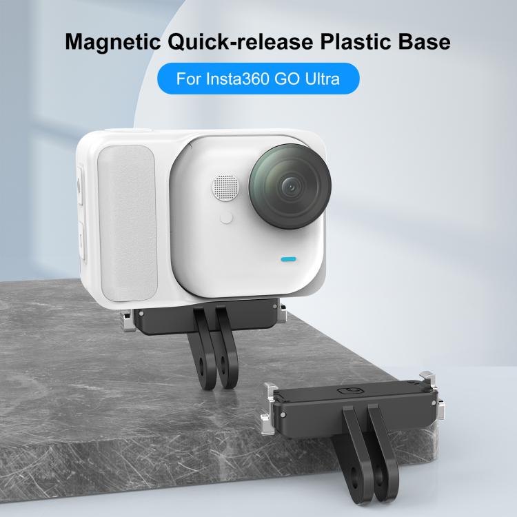 For Insta360 GO UItra PULUZ Plastic Magnetic Quick Release Base Mount, Quick Release Base