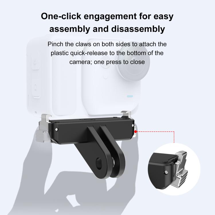 For Insta360 GO UItra PULUZ Plastic Magnetic Quick Release Base Mount, Quick Release Base