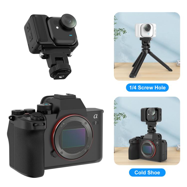 For Insta360 GO UItra PULUZ Plastic Gimbal Magnetic Quick Release Base Mount, Gimbal Quick Release Base