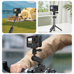 For DJI Osmo Action 6 PULUZ Metal Cage Frame with Cold Shoe, Metal Cage
