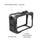 For DJI Osmo Action 6 PULUZ Metal Cage Frame with Cold Shoe, Metal Cage