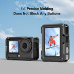For DJI Osmo Action 6 PULUZ Metal Cage Frame with Cold Shoe, Metal Cage