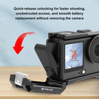 For DJI Osmo Action 6 PULUZ Metal Cage Frame with Cold Shoe, Metal Cage