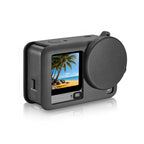 For DJI Osmo Action 6 PULUZ Silicone Protective Cover with Wrist Strap & Lens Cap, Silicone Protective Cover