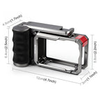 For DJI Osmo Action 6 PULUZ Metal Camera Cage Expansion Adapter with Handle Grip, For DJI Osmo Action 6
