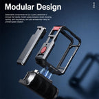 For DJI Osmo Action 6 PULUZ Metal Camera Cage Expansion Adapter with Handle Grip, For DJI Osmo Action 6