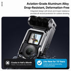 For DJI Osmo Action 6 PULUZ Metal Camera Cage Expansion Adapter with Handle Grip, For DJI Osmo Action 6