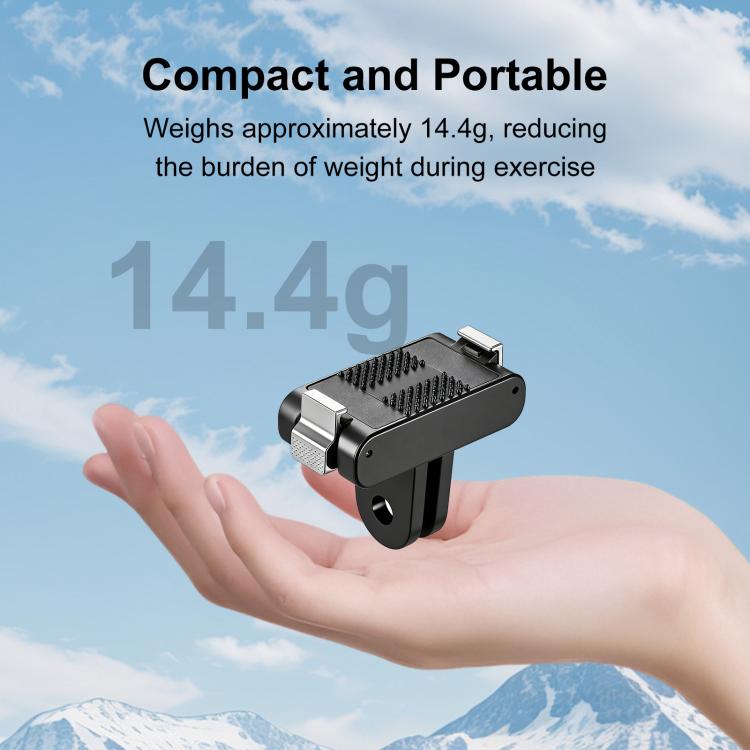 For DJI Osmo Action 6 / Nano PULUZ Plastic Magnetic Quick Release Base Mount