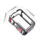 For DJI Osmo Action 6 PULUZ Metal Dual-Opening Camera Cage Expandable Frame with Silicone Lens Cap, Dual-Opening Cage