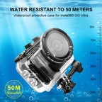 For Insta360 GO Ultra PULUZ 50m Waterproof Case Camera Dive Housing Cover, For Insta360 GO Ultra