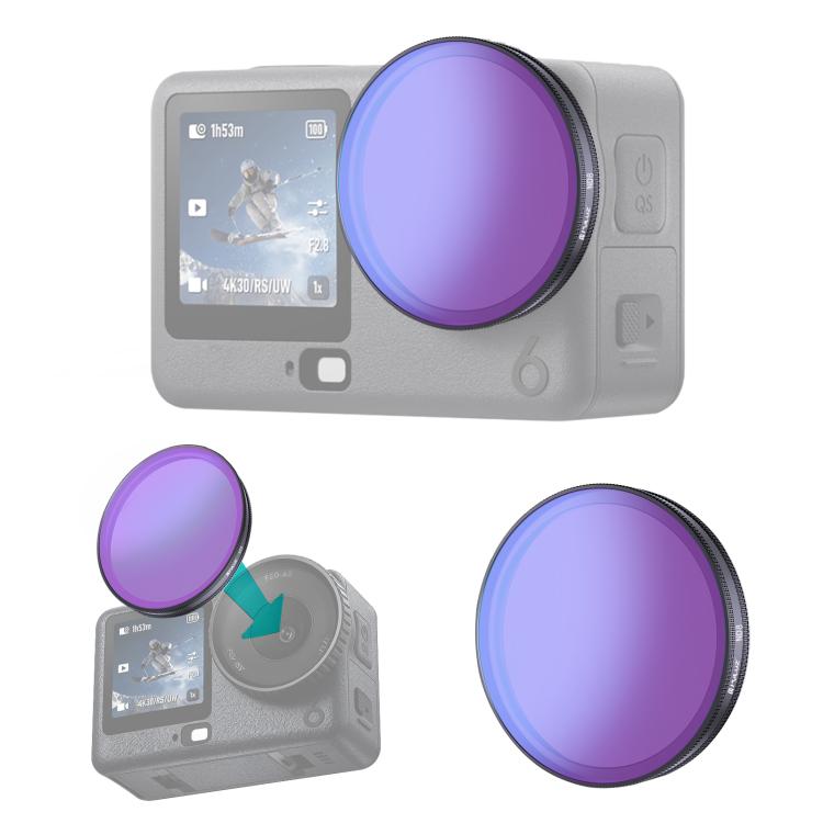 For DJI Osmo Action 6 PULUZ Action Camera ND8 Lens Filter, ND8 ND8