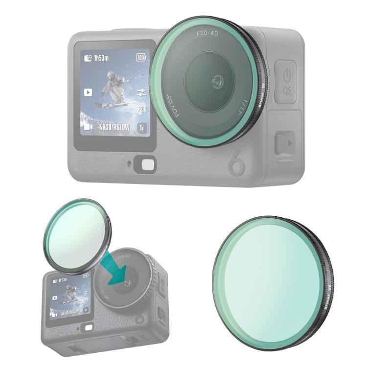 For DJI Osmo Action 6 PULUZ Action Camera UV Lens Filter, UV UV
