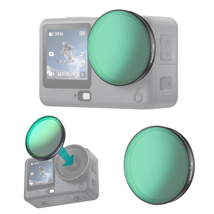 For DJI Osmo Action 6 PULUZ Action Camera CPL Lens Filter, CPL CPL