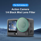 For DJI Osmo Action 6 PULUZ Action Camera Black Mist 1/4 Lens Filter, Black Mist 1/4